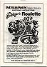 Las Vegas Roulette Manual (Intellivision Inc. 1118-0920-G1)