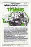 Tennis Manual (Mattel Electronics 1814-0121)